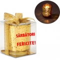 Cadou suport lumanare efect, Sarbatori fericite! Cadou suport lumanare efect, Sarbatori fericite!